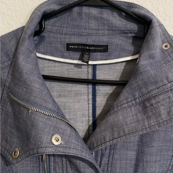 WHBM Denim Field Dark Rinse Jacket - Picture 3 of 3